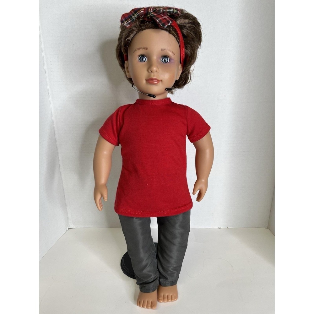 Our Generation 18" Dressed Girl Doll By Battat Brown Hair Blue Eyes